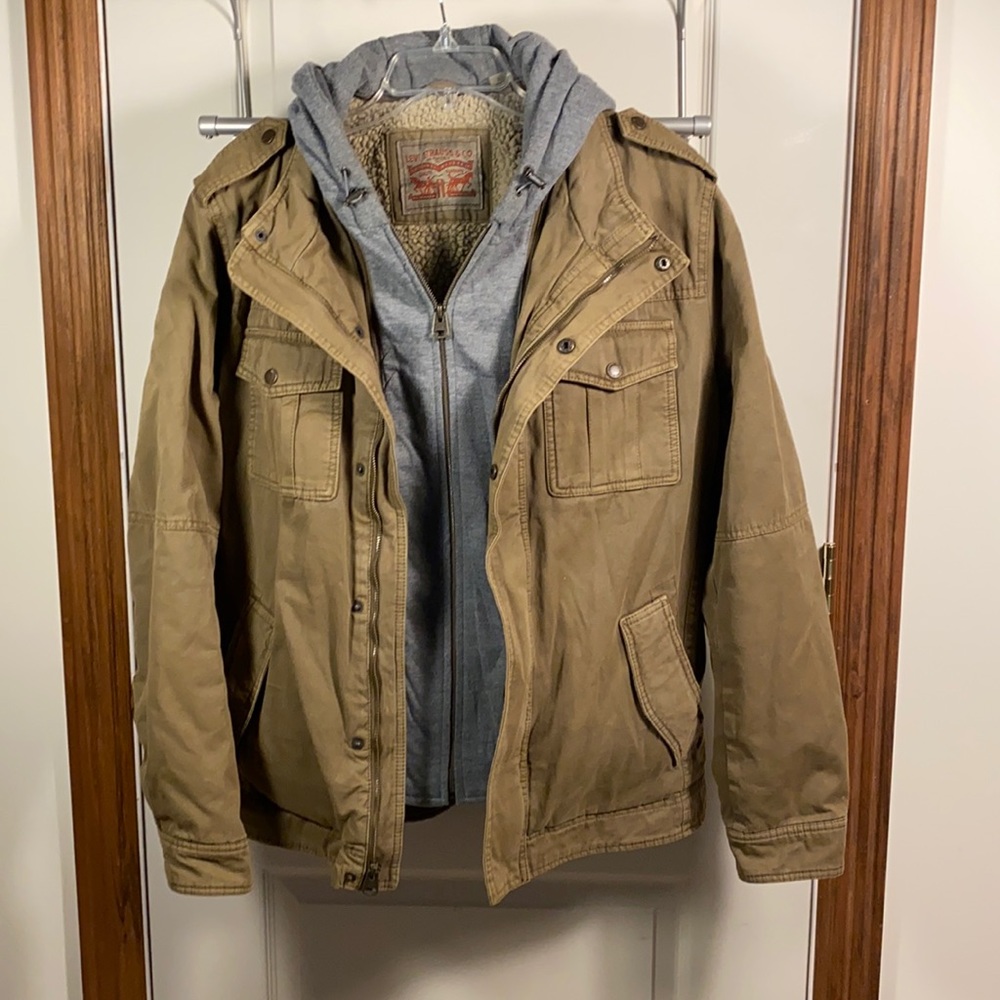 Levi's® Men's Sherpa Lined Hooded Military Jacket
